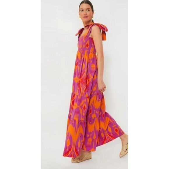TUCKERNUCK Sheridan French Kelly Dress in sunset IKAT NWT size Small - Picture 2 of 7